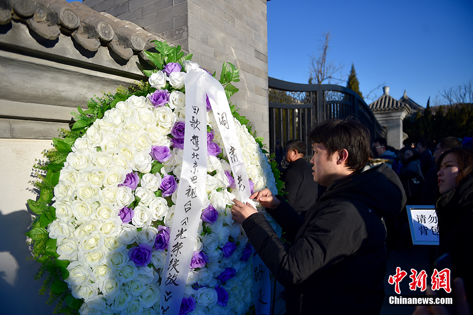 阎肃追悼会群众自发悼念