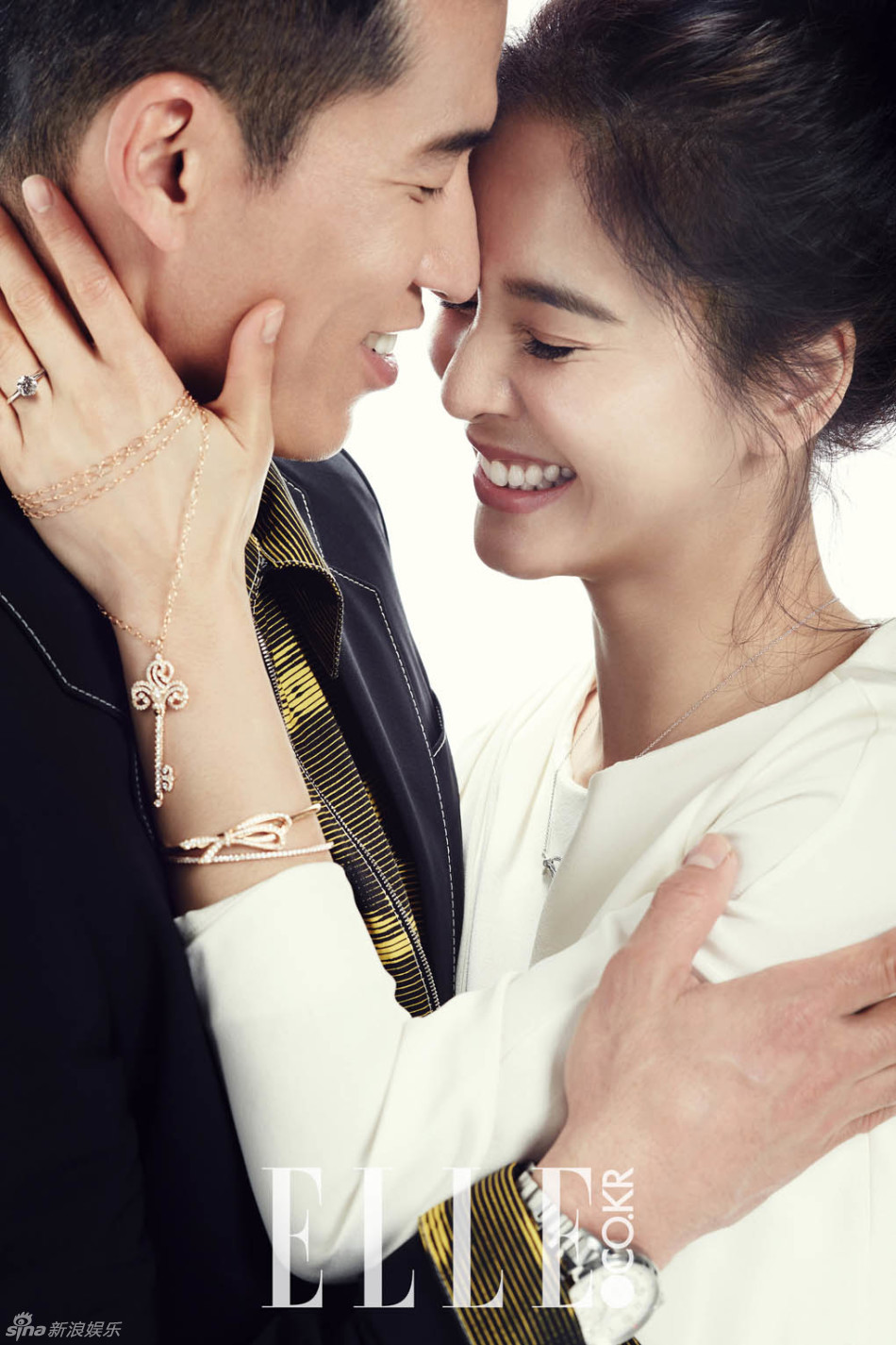 组图:韩星sean郑慧英婚纱写真 谈婚姻长寿秘诀