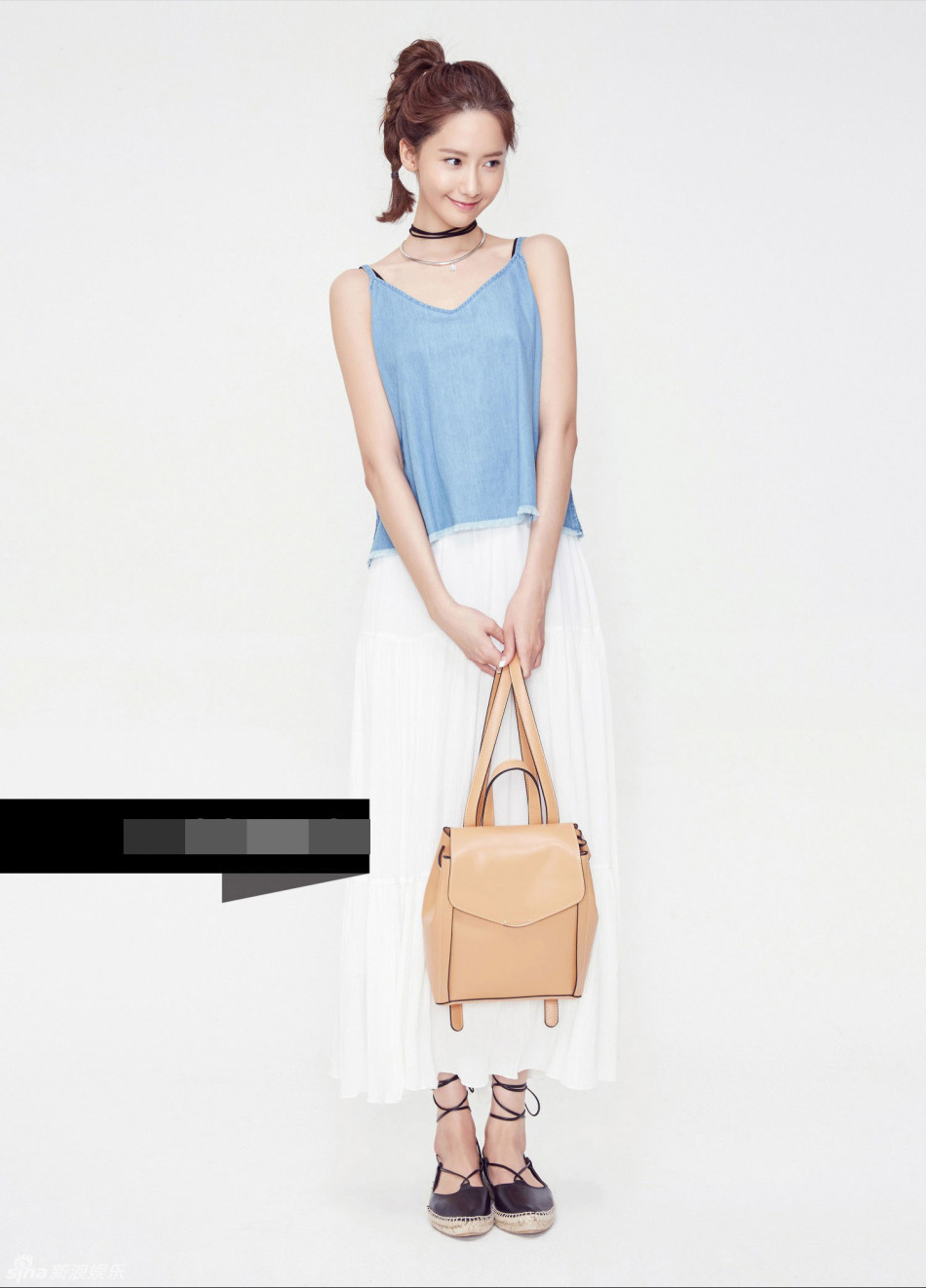 20160622明星少女时代允儿扎高马尾回眸一笑清纯诱惑