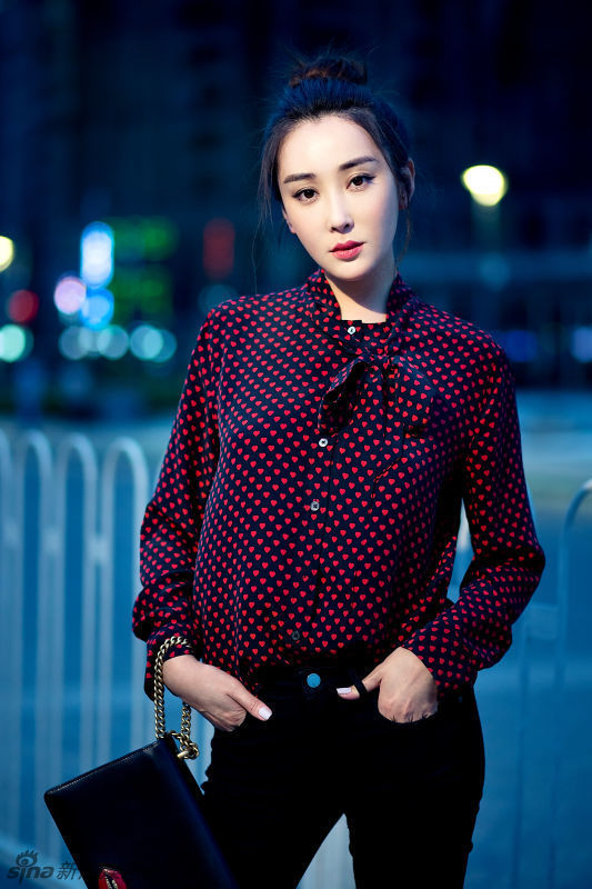 杜若溪复古波点阔腿裤