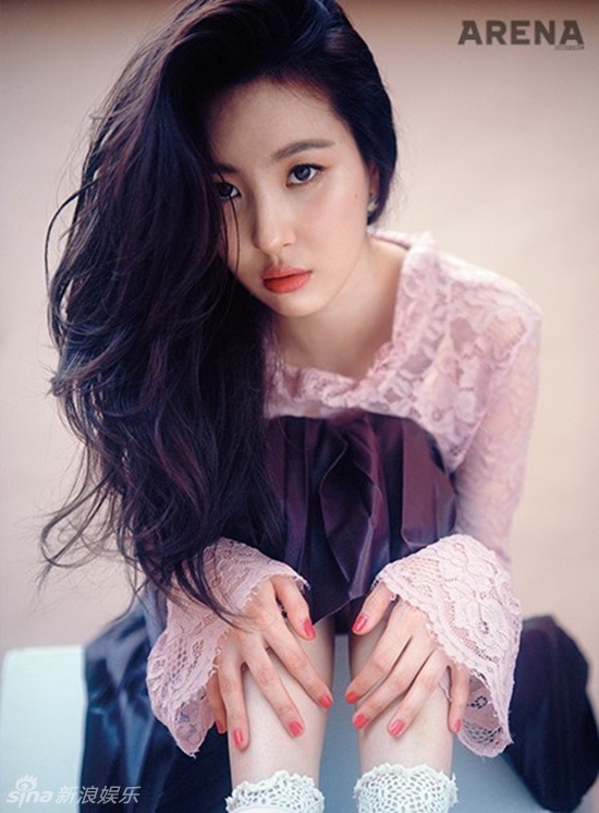 组图:wondergirls宣美 黑长发披肩眼神惹人怜_高清图集_新浪网