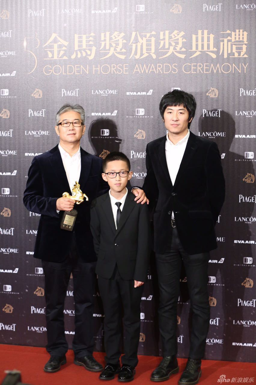 导演张大磊 孔维一 张大磊父亲(从右至左)