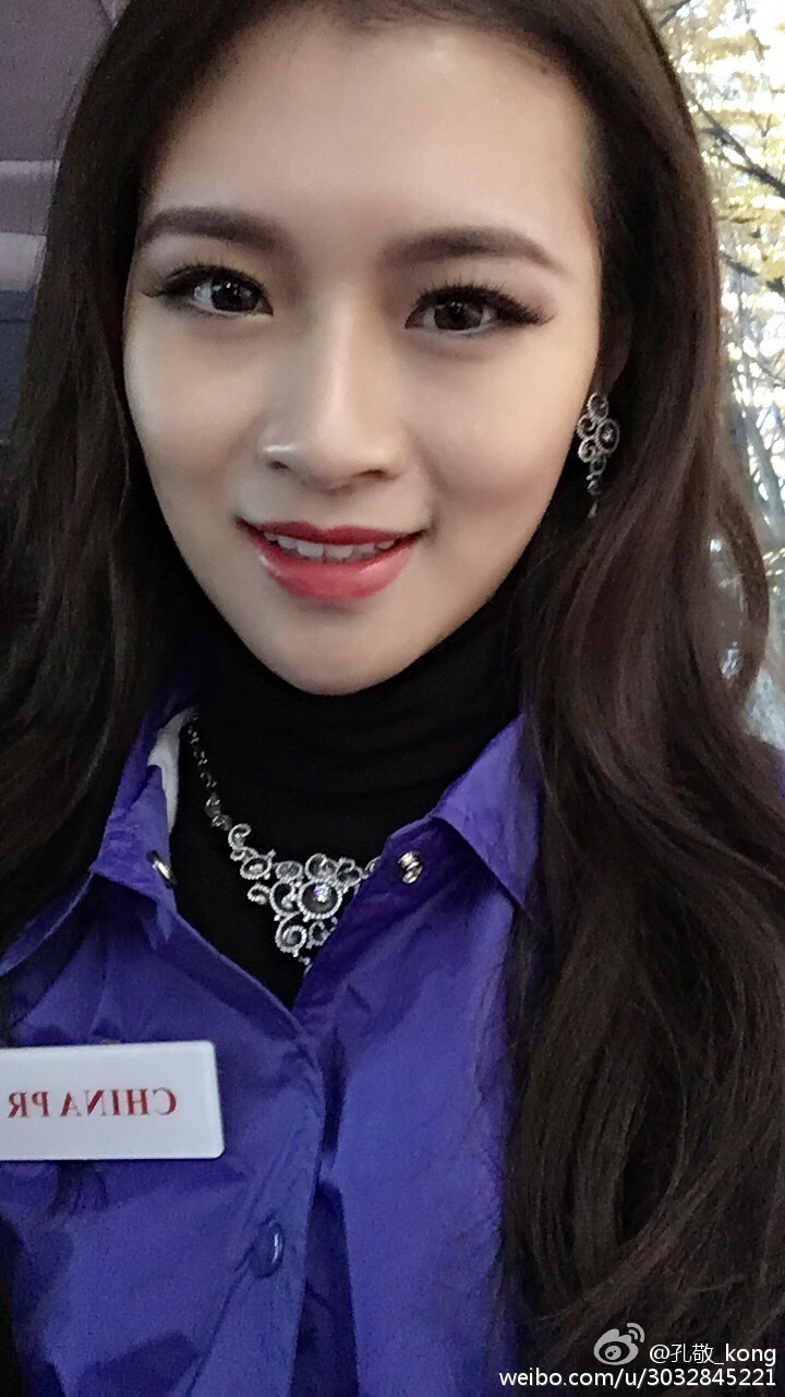 中国区代表孔敬挺进10强,中国风旗袍美艳.