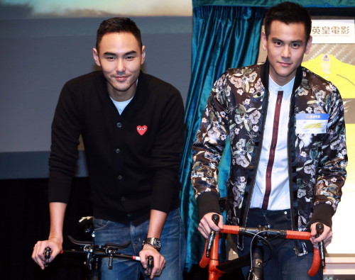 彭于晏,阮经天骑单车