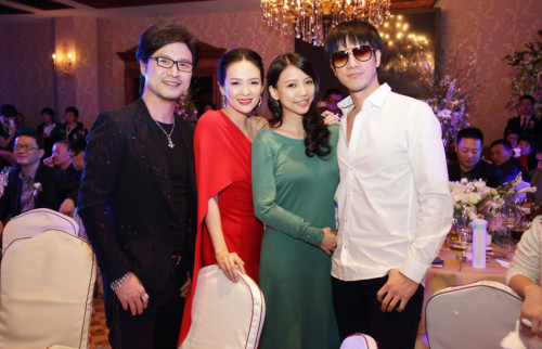 汪峰章子怡与王力宏夫妇
