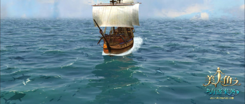 《美人鱼之海盗来袭》剧照—商船被鱼群围攻