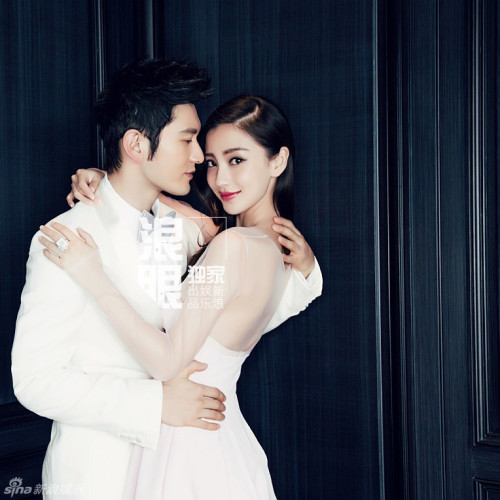 黄晓明Angelababy领证后唯美大片