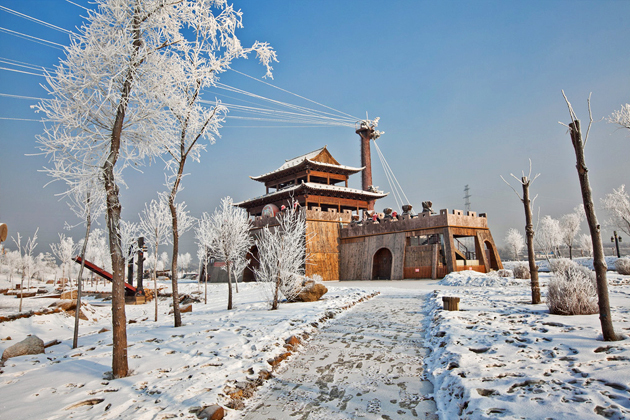 北国江城跨年行 一城雾淞半城情缘