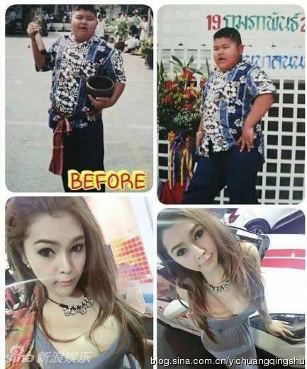 惊呆了!泰国小胖墩变性成妖娆辣妹