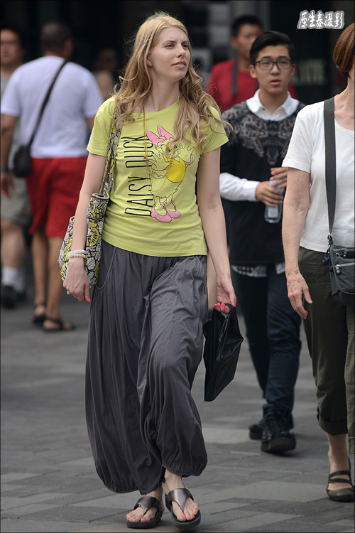 夏日北京外国美女真养眼