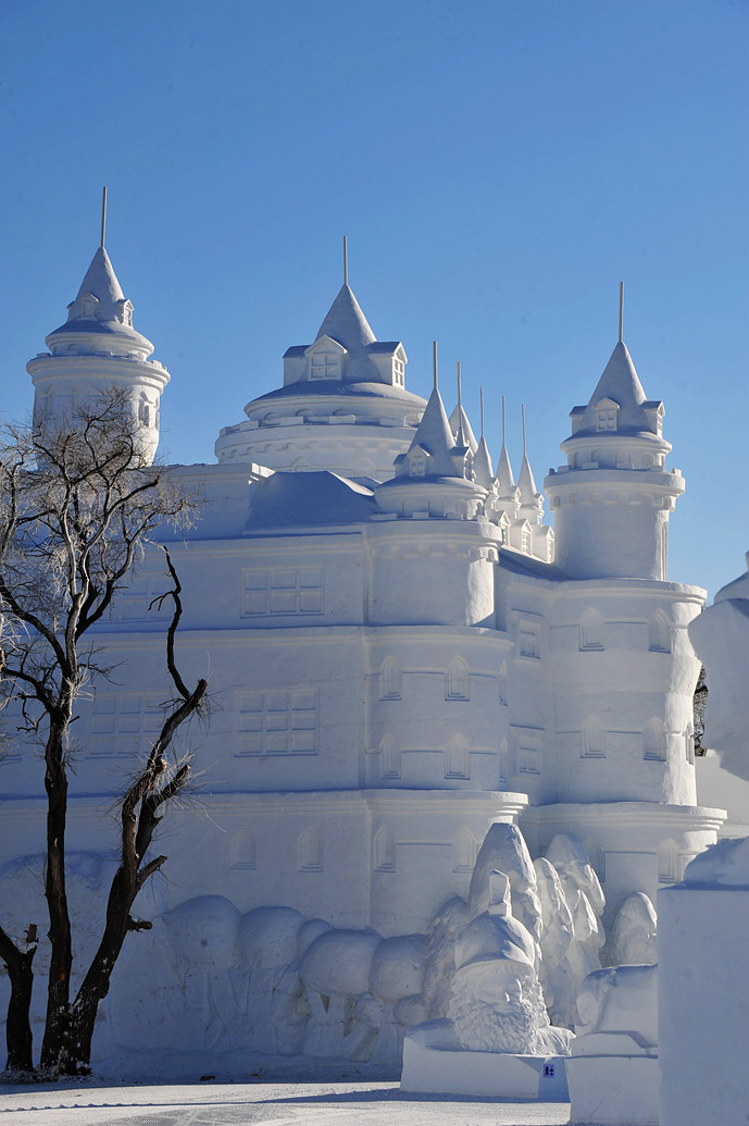 长春净月潭 震撼眼球的冰雪城堡