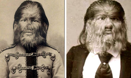 全球10大著名返祖毛孩泰国狼女和杂耍狮面人