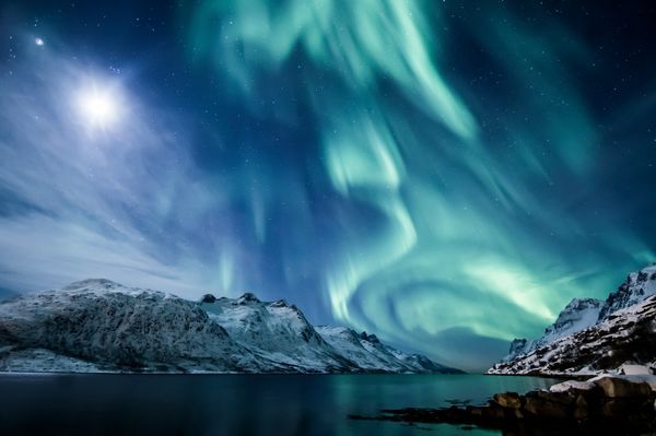 精彩的光影秀 北极梦幻极光摄影