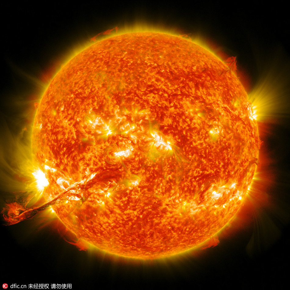 nasa发布最新太阳耀斑图 画面神奇而壮观