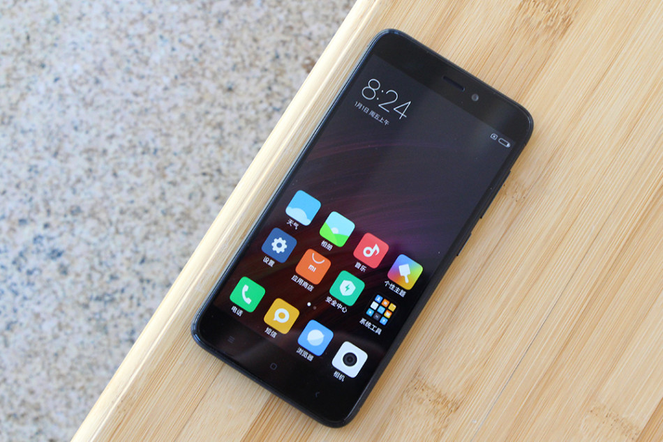 4100mah超长续航 红米4x磨砂黑开箱