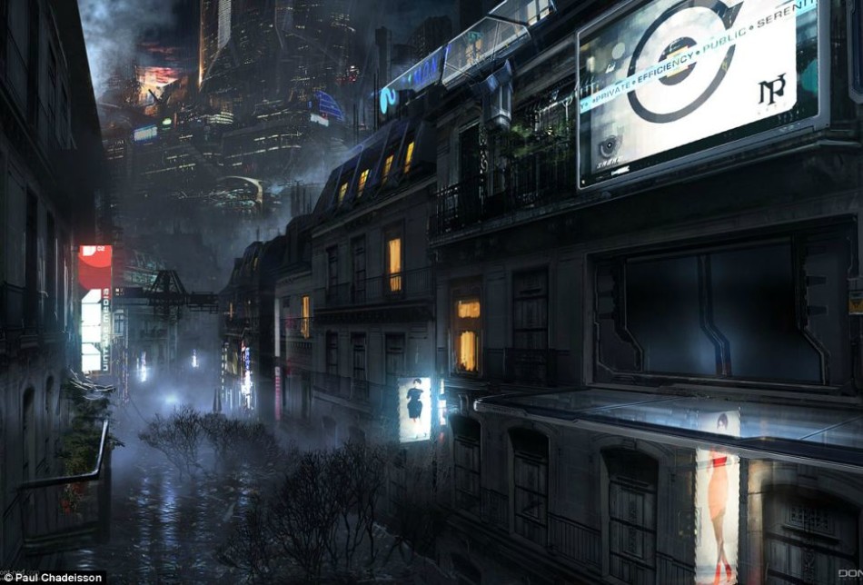 艺术家描绘2084年城市景象