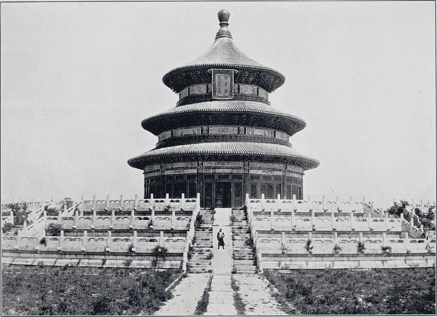 天坛圜丘,八国联军曾在此架炮轰击正阳门.崇文门大街.东单牌楼.