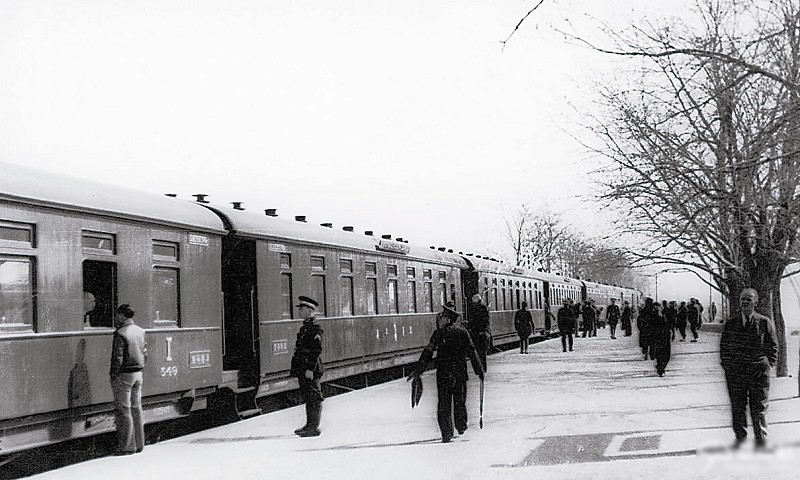 50年代的火车照片图片