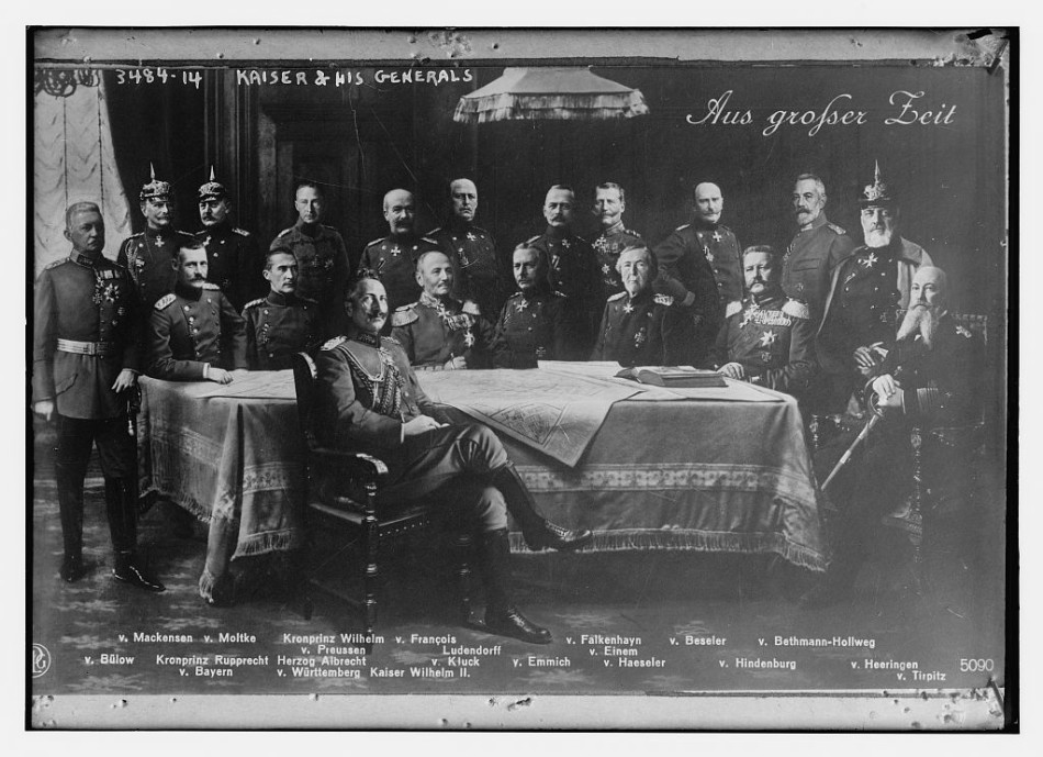 一战时期德国总参谋部合影.