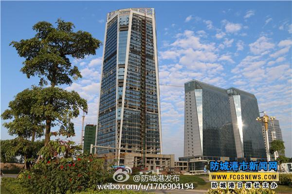 霸气防城港第一高楼现真容