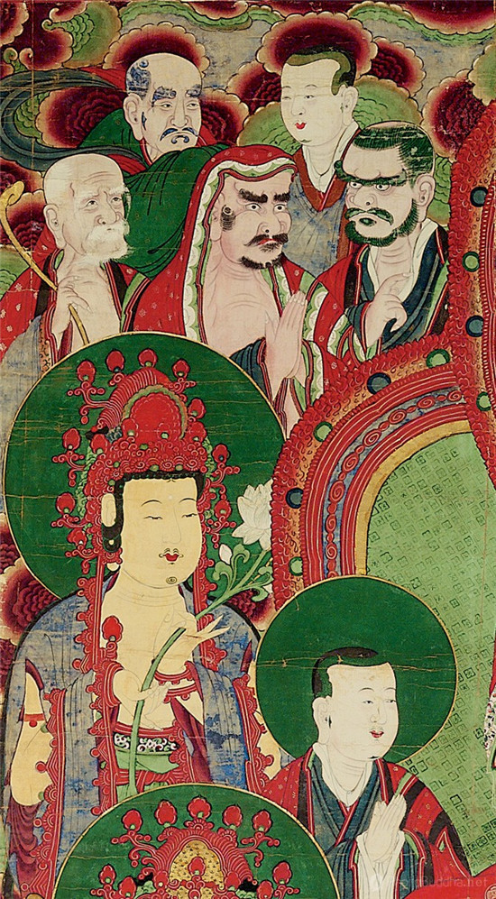 朝鲜王朝宫廷佛画:阿弥陀极乐会图