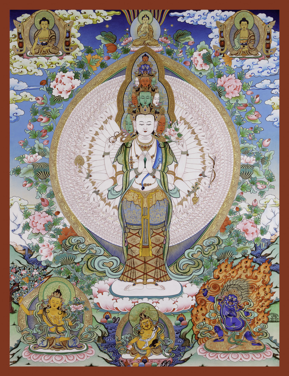 藏传佛教唐卡里的诸佛菩萨_高清图集_新浪网