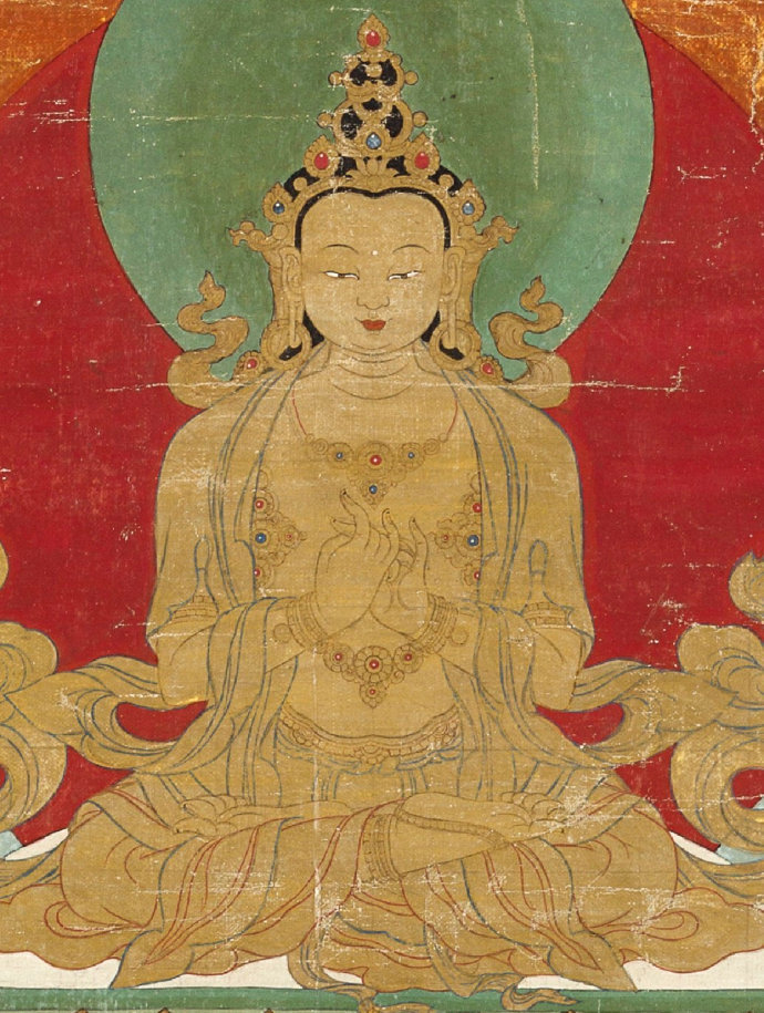 十八世纪西藏毗卢遮那佛唐卡