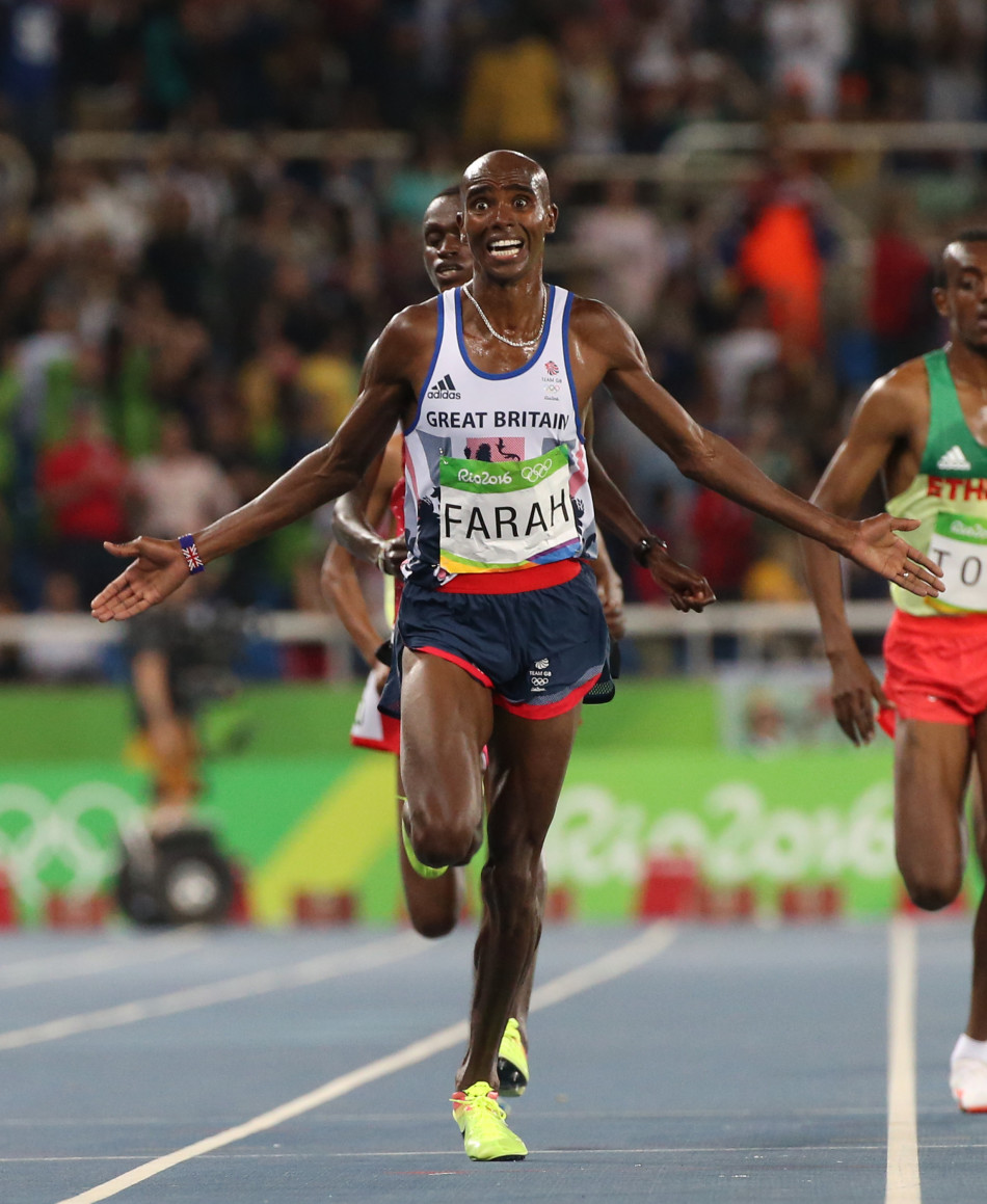 北京时间2016年8月14日,里约奥运会,男子10000米决赛,法拉赫成功卫冕.