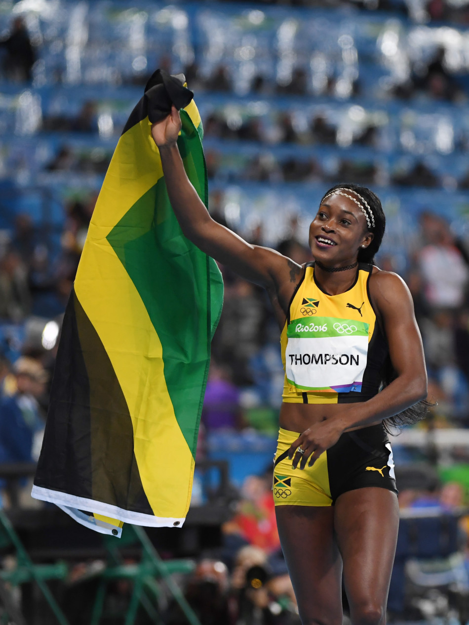 女子百米牙买加汤普森夺冠