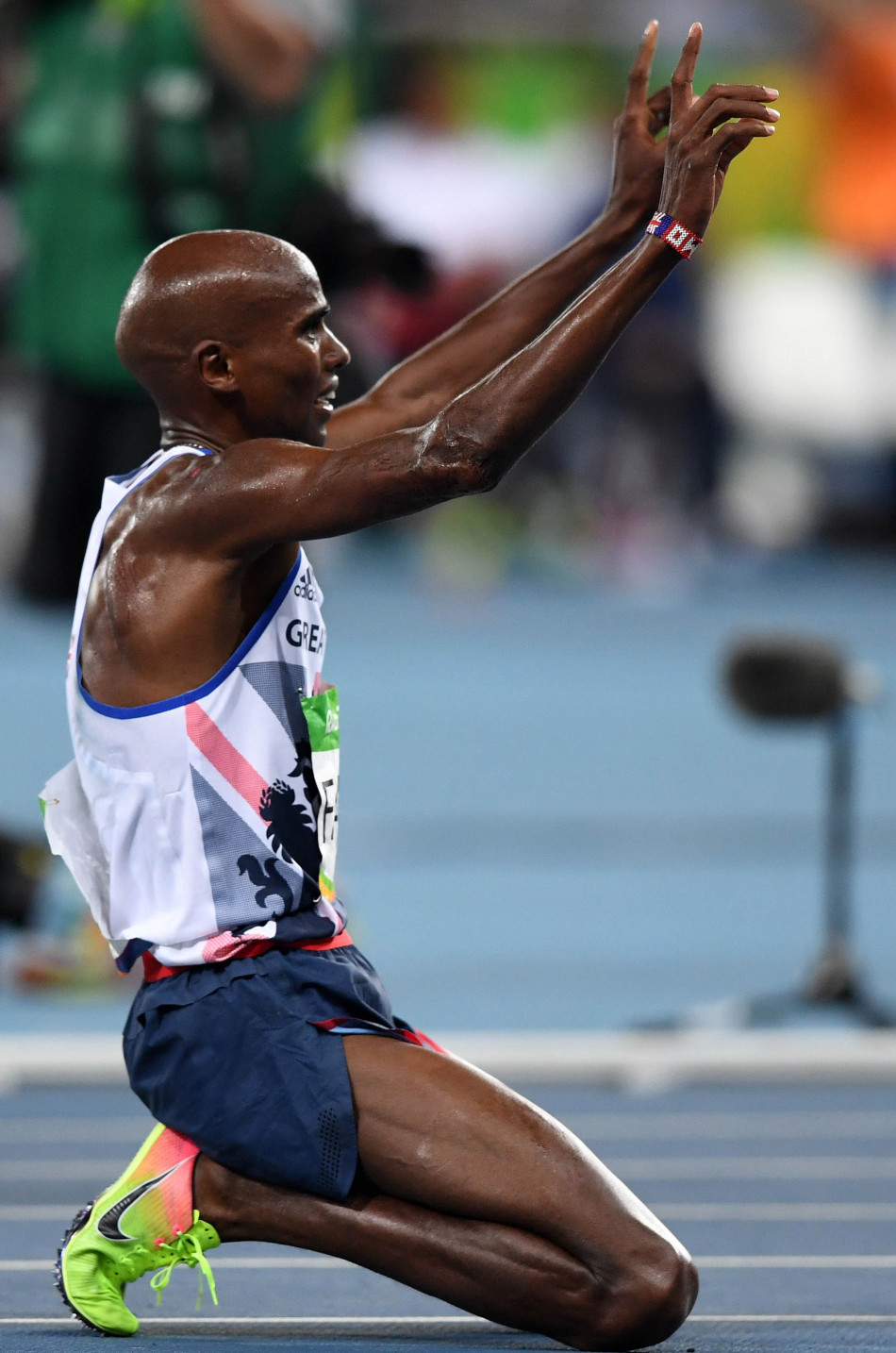 北京时间2016年8月14日,里约奥运会,男子10000米决赛,法拉赫成功卫冕.