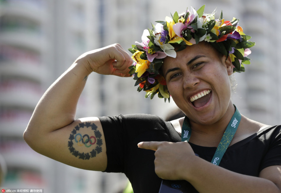 奥运美好肉体碰撞性感纹身