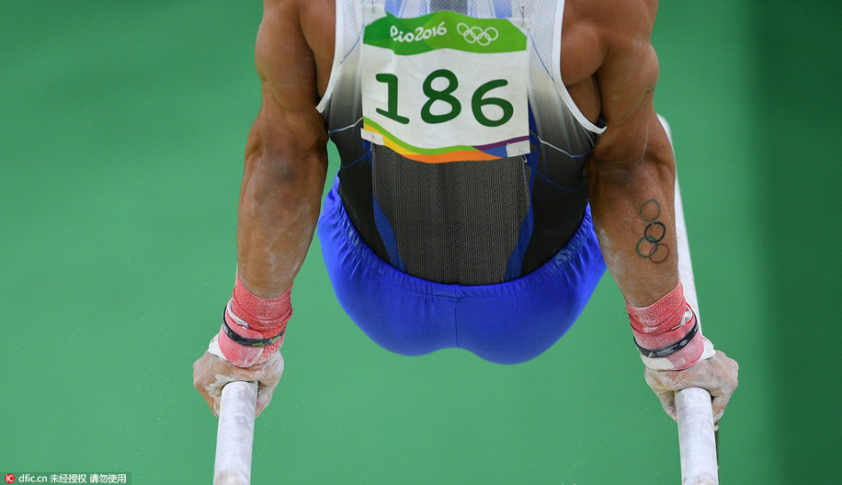 奥运美好肉体碰撞性感纹身