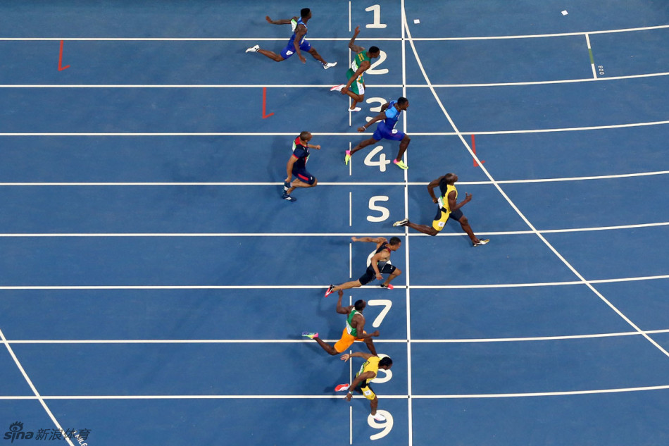 田径男子100米博尔特三连冠