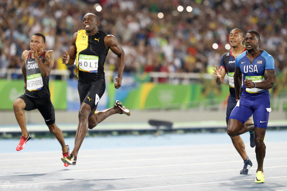 8月15日上午,2016年里约奥运会田径大项结束了男子100米决赛争夺.