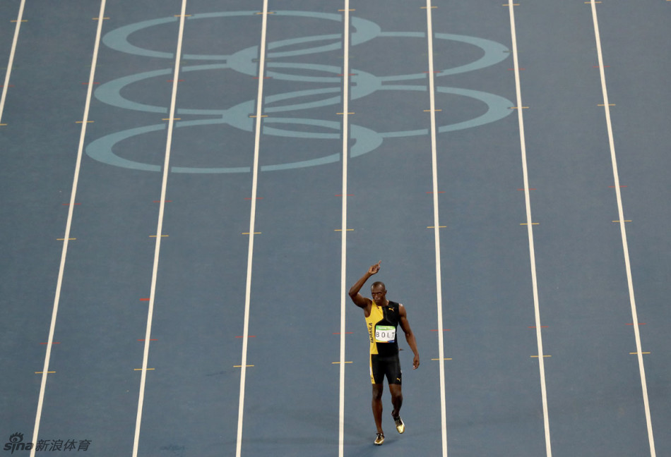 田径男子100米博尔特三连冠