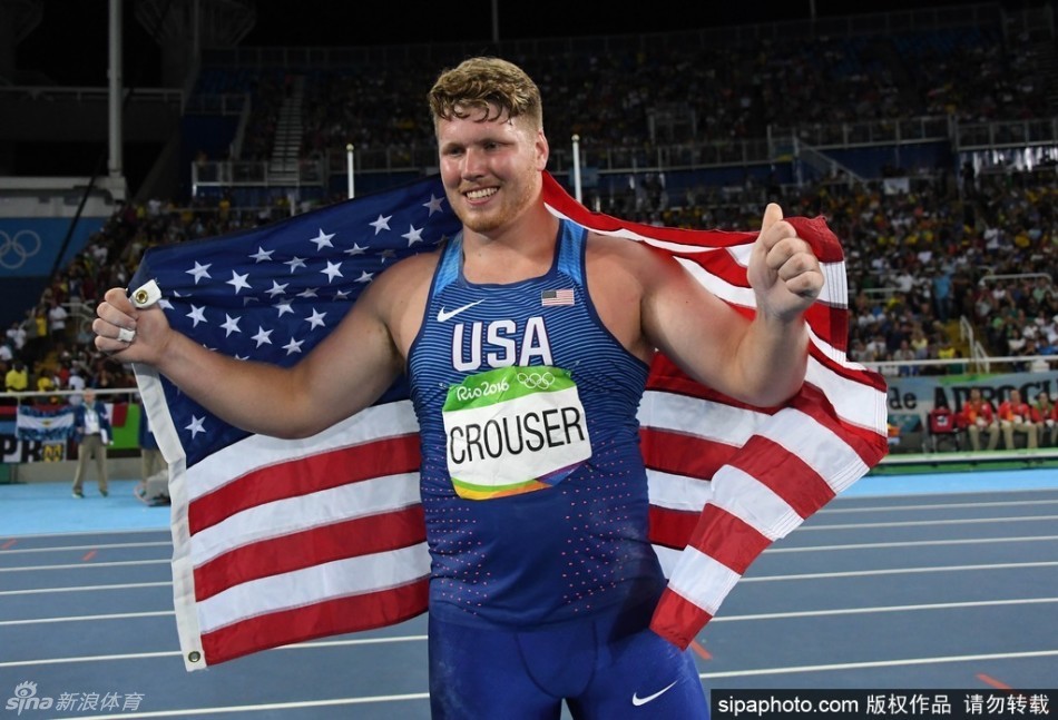 男子铅球美国克鲁斯破奥运会纪录夺冠