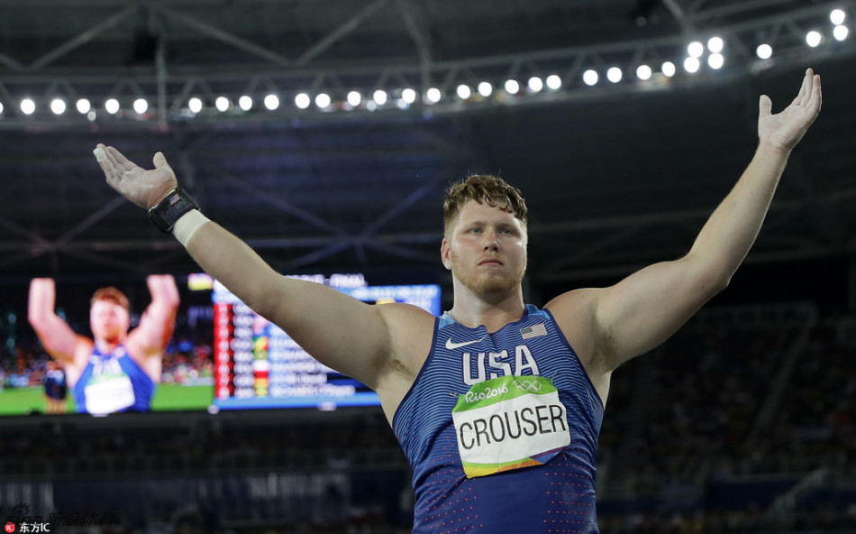 男子铅球美国克鲁斯破奥运会纪录夺冠