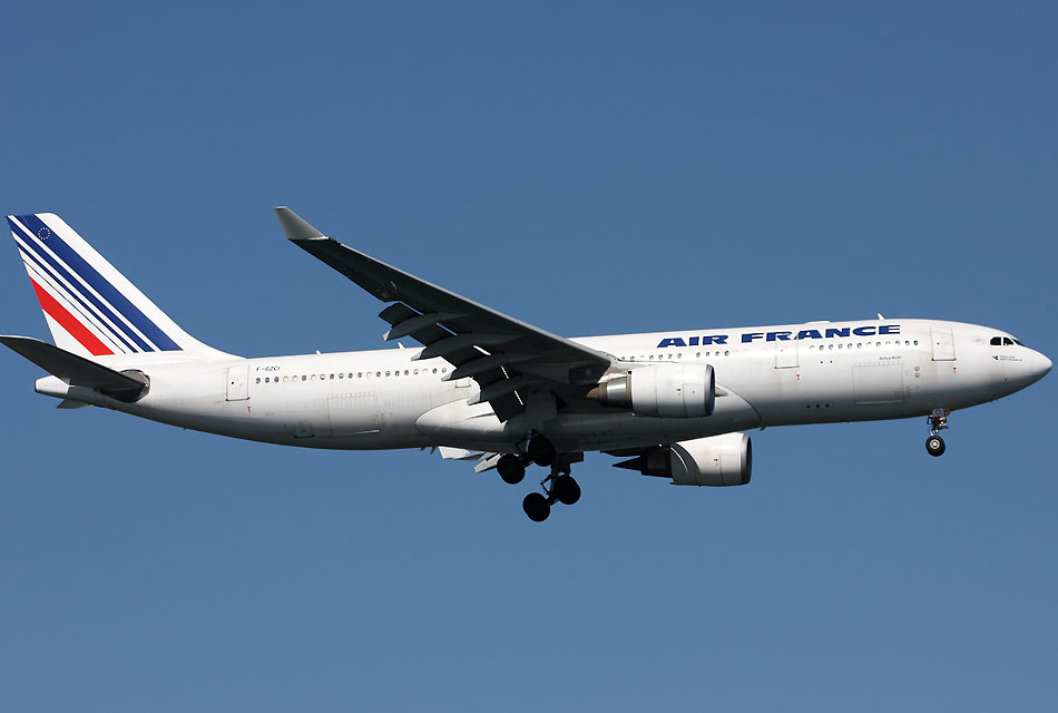 法国航空公司a330飞机降落