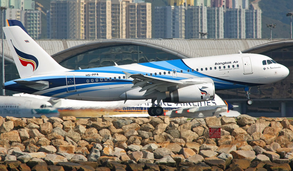 曼谷航空空客a319飞机