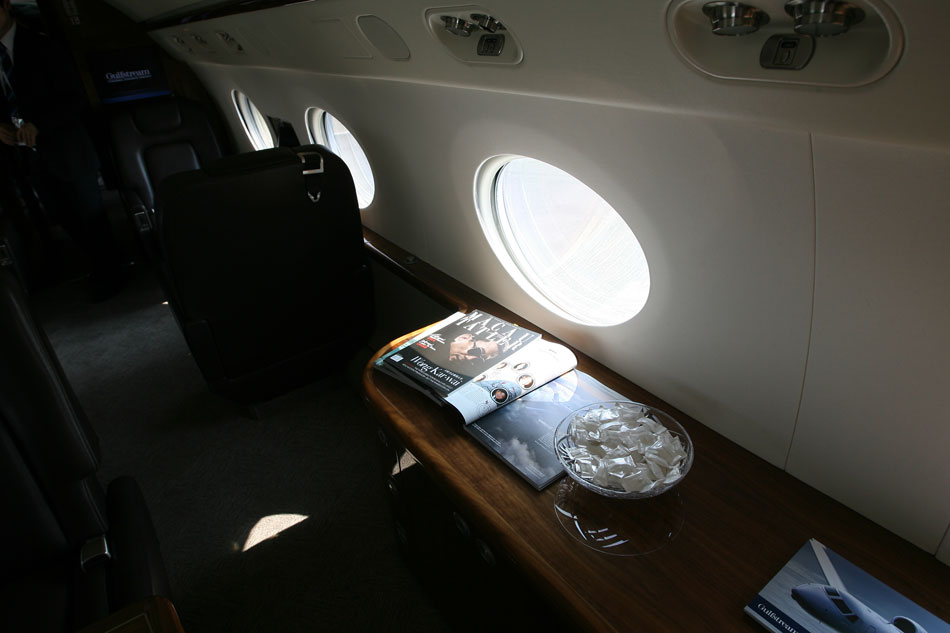 湾流g550公务机内饰