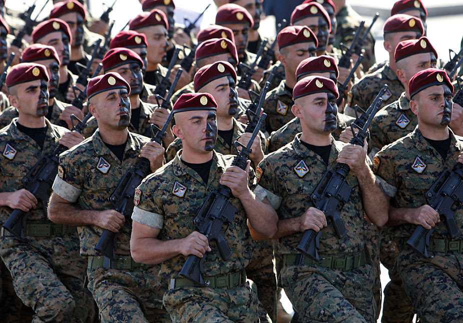 黎巴嫩特种兵接受检阅