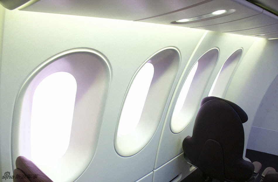 波音787梦幻客机客舱内部_高清图集_新浪网