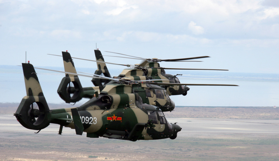 直9武装型有直9w,直9wa,侦察型直9wz三种型号