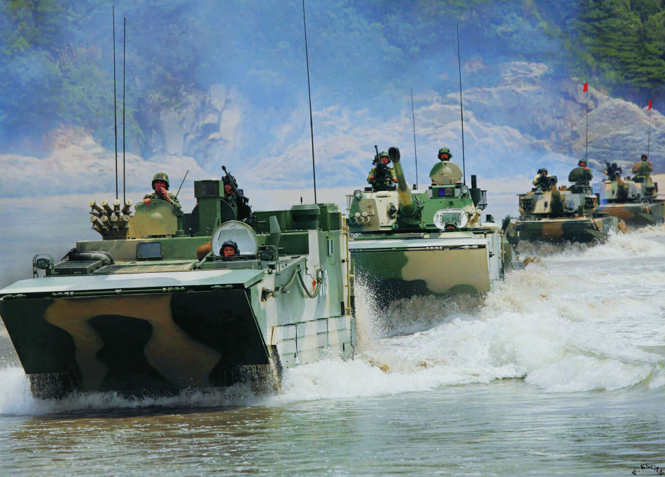 解放军展示数款最新型陆军主力作战装备