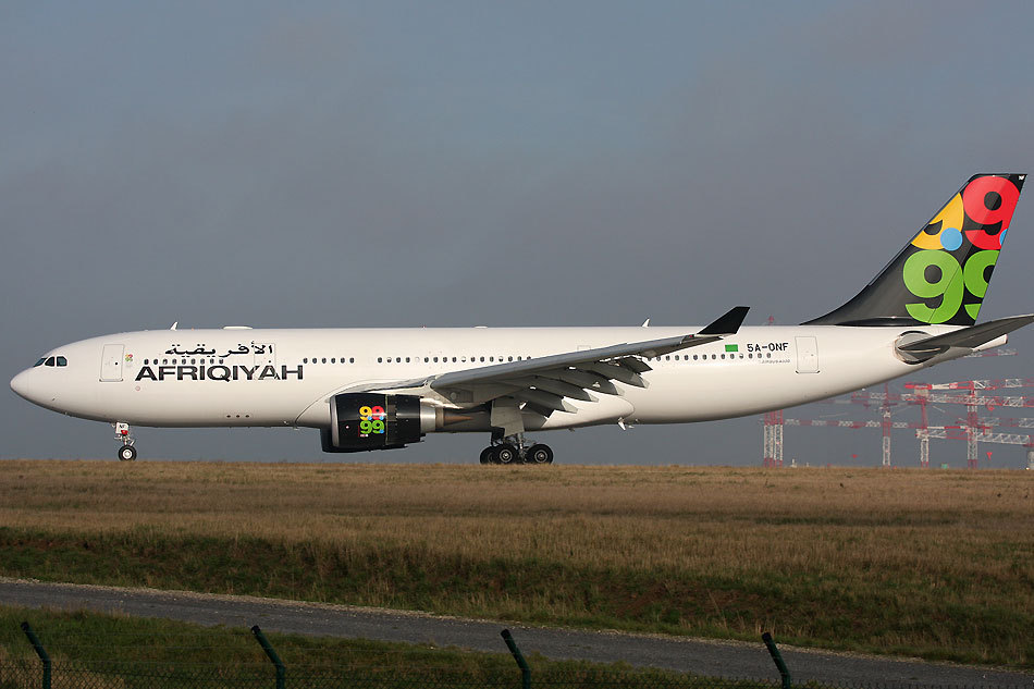 利比亚泛非航空公司空客a330客机