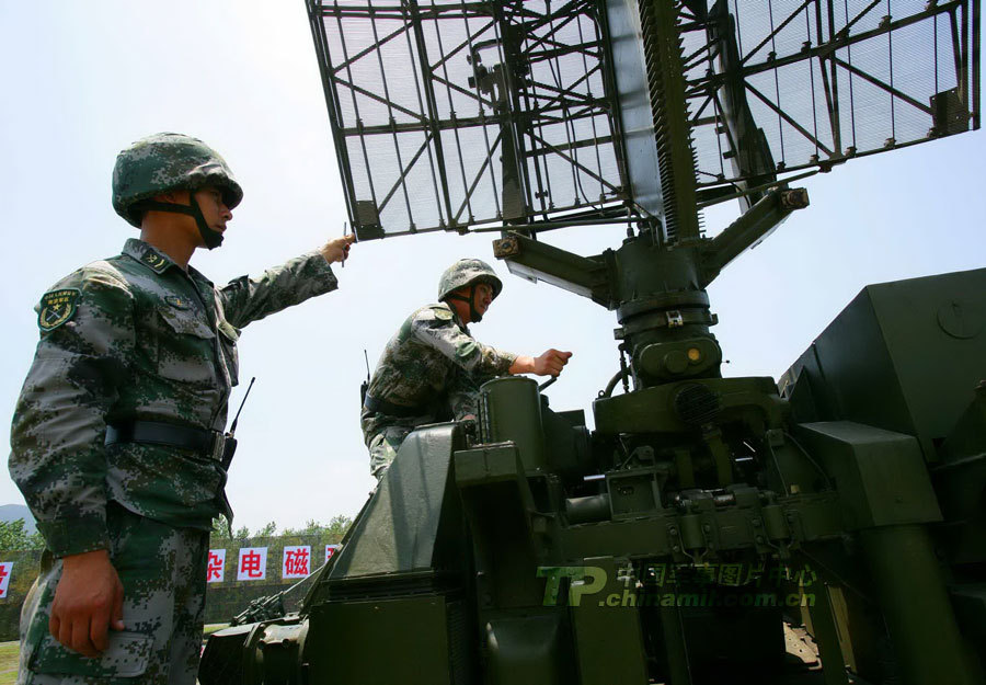 我防空旅用新型信息指挥系统指挥老式高炮部队训练_高清图集_新浪网