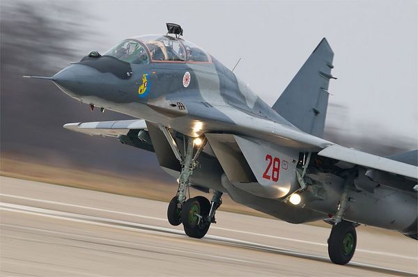 波兰空军展示改进型米格-29a/b支点战斗机