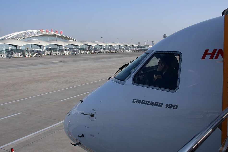 俯视乌兰巴托机场