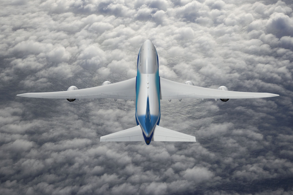 波音747-8客机飞行示意图