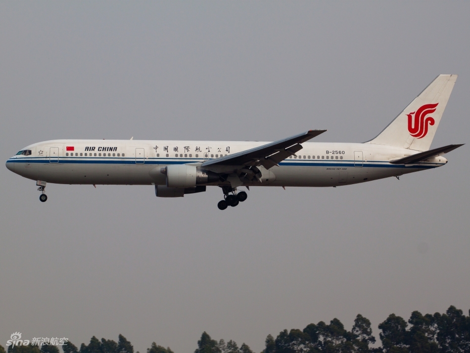 国航波音767双通道客机